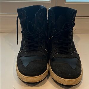 Men's Black High-Top motorcycle Sneakers